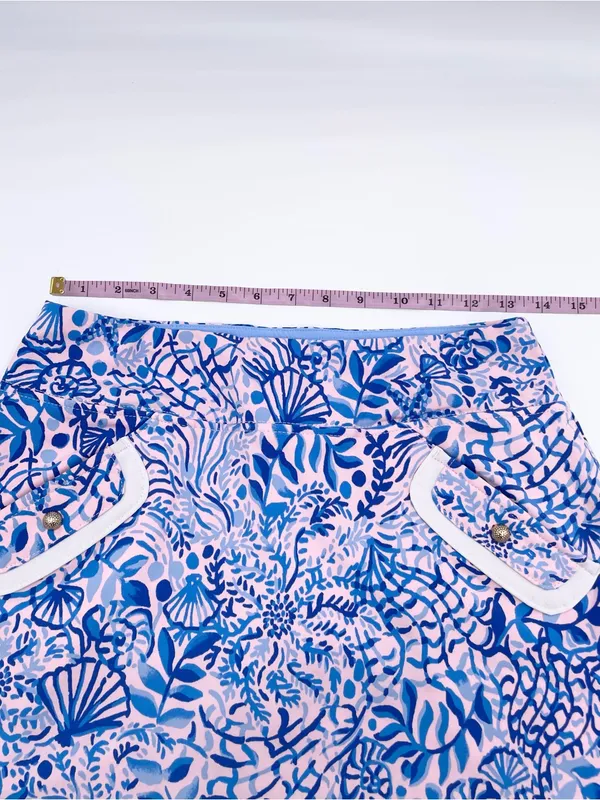 Lilly Pulitzer Luxletic Monica Skort High Tides Good Vibes Size 2 Stretch UPF 50 - Image 11
