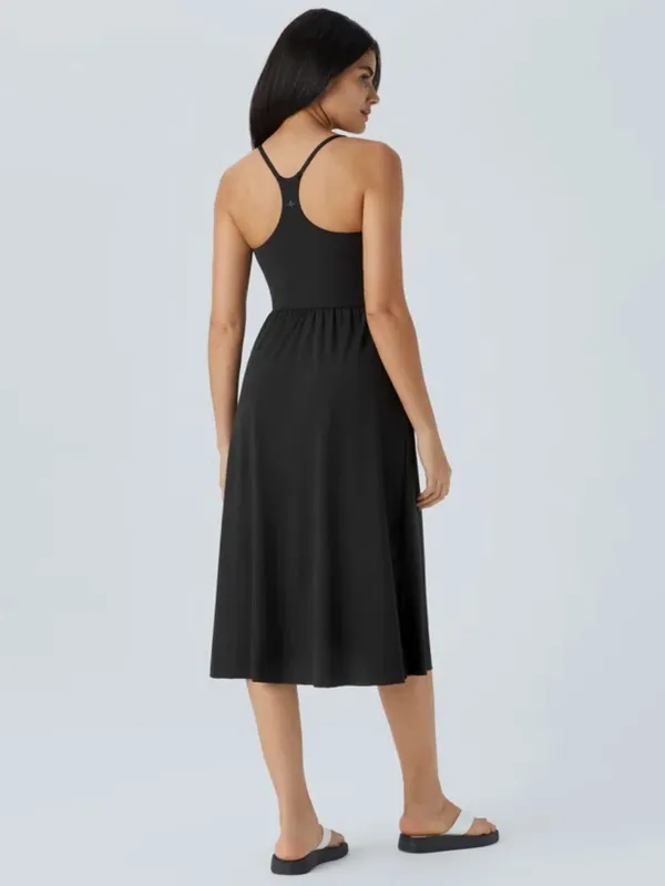 Halara Everyday Midi Chill Dress-La Land Black Medium - Image 2
