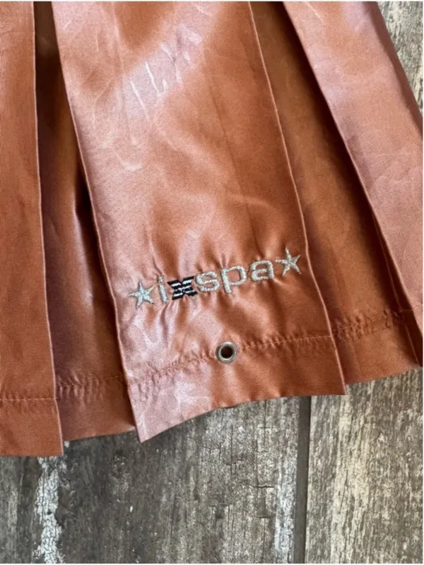 Jamie Sadock IXSPA Bronze Copper Pleated Mini Skirt size 6 - Image 2
