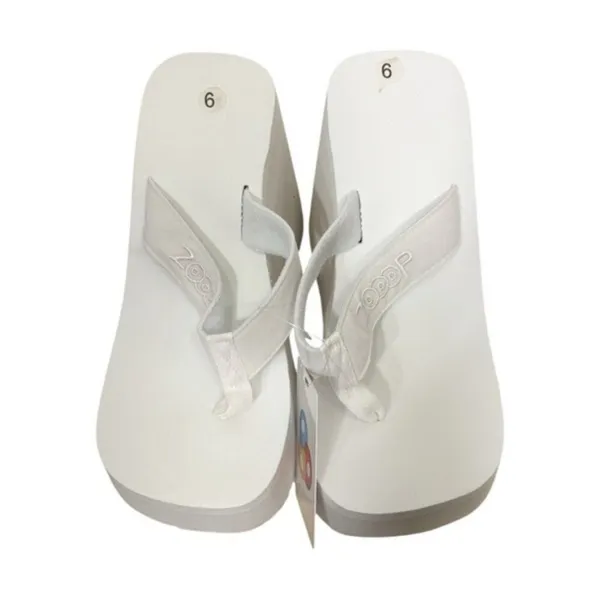 NEW Vintage Y2k Zooop Chunky Platform Flip Flop Sandals Size 9 - Image 6