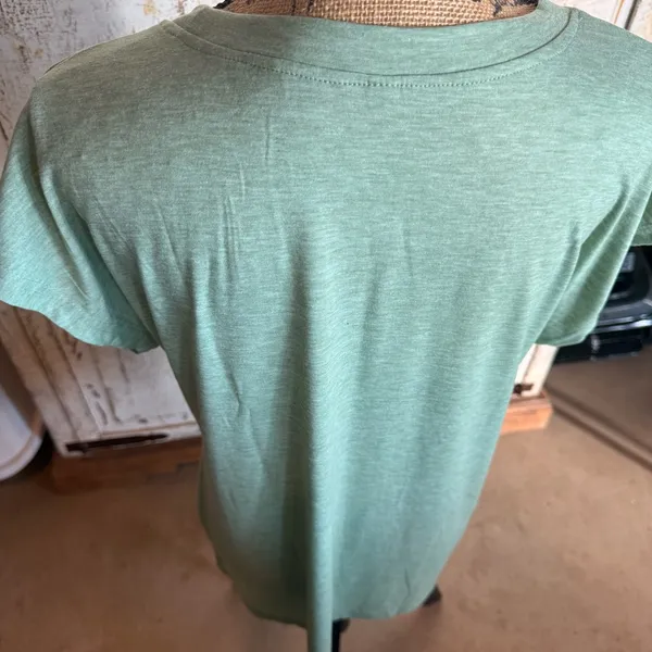 Source Unknown Mint Green Short Sleeve Top - Image 5