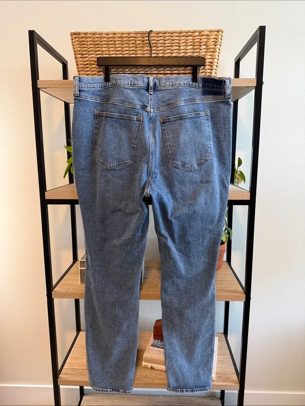 Abercrombie & Fitch The Slim Straight Ultra High Rise Jeans, 35/ 20 Long - Image 4