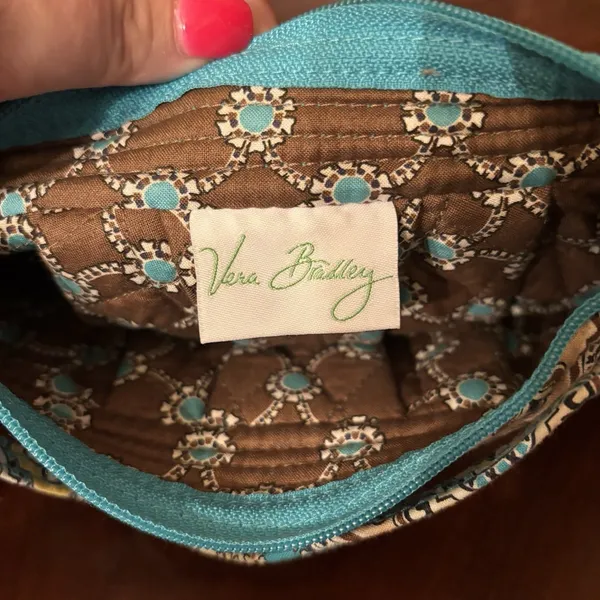 Vera Bradley Frannie Hipster Crossbody‎ Bag Totally Turquoise Paisley - Image 8