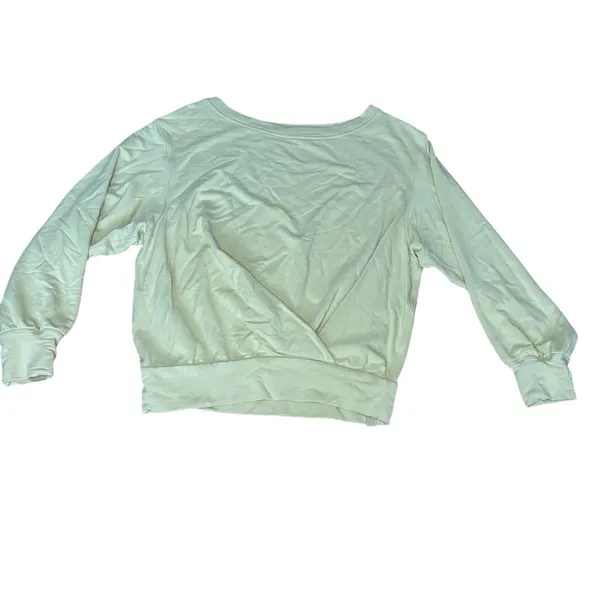 Lululemon Softstreme Perfectly Oversized Cropped Crew Sweatshirt Green Size 2 - Image 5