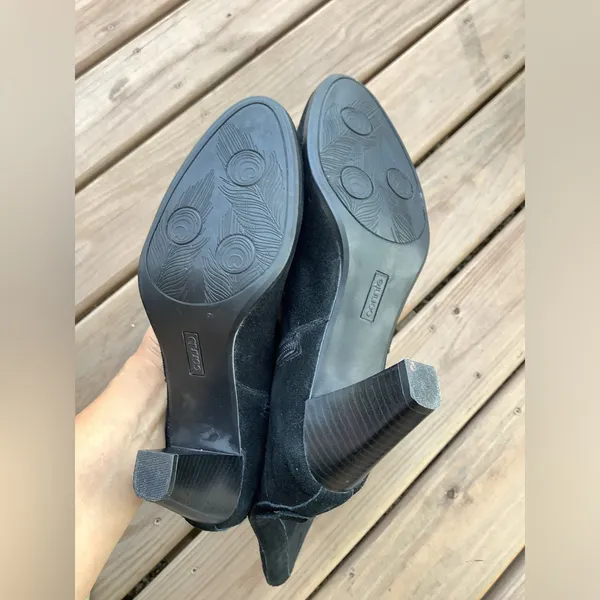 Women’s genuine suede leather boots 🖤🖤 Black Size 8 - Image 10