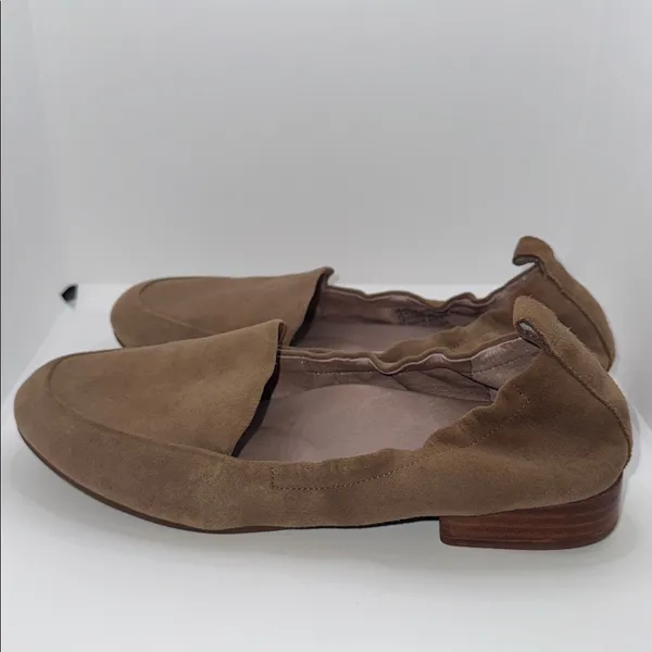 Abeo Jean Suede Loafers Brown Flat Dress Shoes Women’s 7 - Image 4
