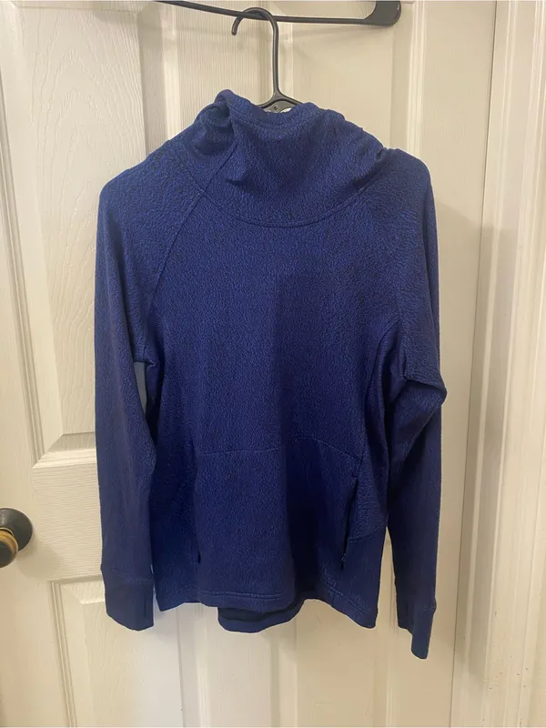 lululemon athletica Navy Blue Cowl Pullover Sweater - Image 4