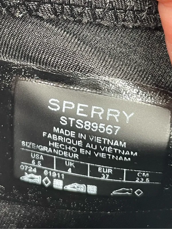 Sperry Torrent Lace Up Rain Boots Size 6.5 Black Waterproof Rubber Gorpcore - Image 8