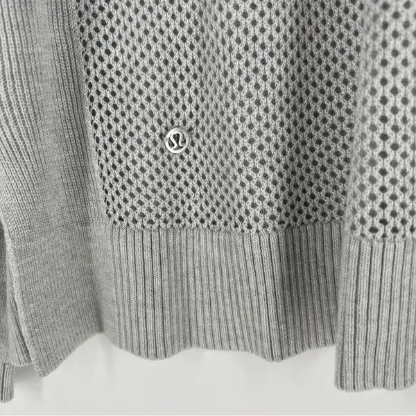 Lululemon Well‎ Being Sweater Heathered Vapor Dolman Sleeve Perforated Back - Image 11