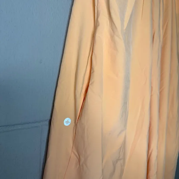 Halara Breezeful Backless Racerback High Low Flowy Midi Dress in Peach Sz Medium - Image 8