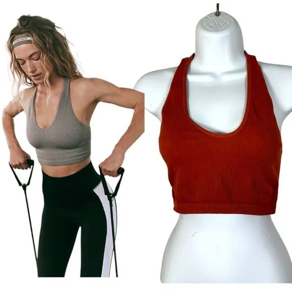 FP Movement Free Throw Crop OB916007 Coral Pink Size Large - Image 2