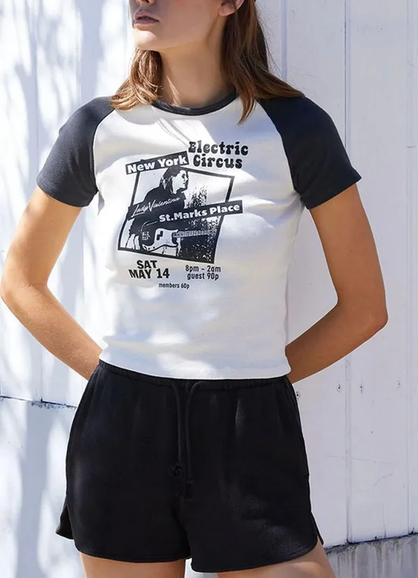 Brandy Melville : John Galt Bella NY Electric Circus T-Shirt - Image 2