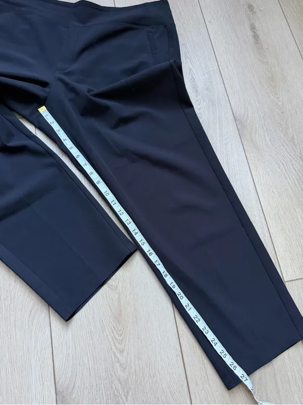 Athleta ENDLESS HIGH RISE PANT Straight Leg Black Size 16 - Image 10