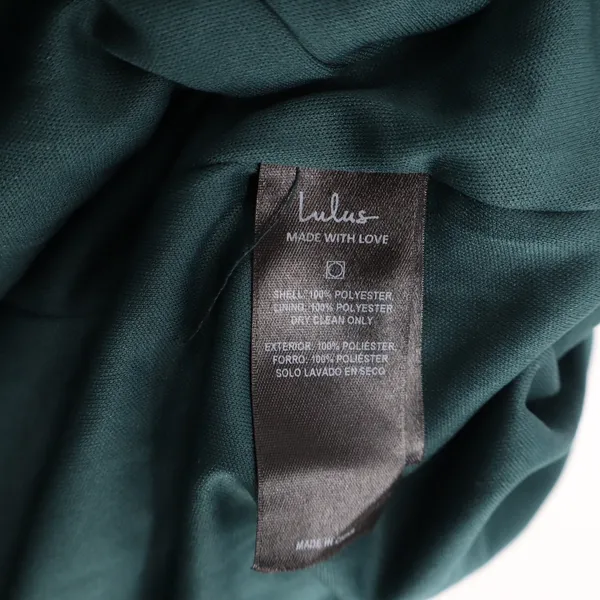 Lulus Forest Green Surplice Sleeveless Chiffon Maxi Dress Medium 6301 - Image 5