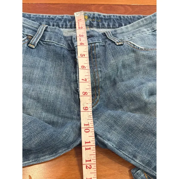 7 For All Mankind A Pocket Jeans Womens Blue Flare Low Rise U130J055U 31 - Image 9