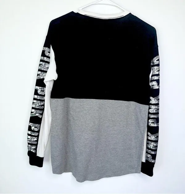 VS PINK Bling Campus Long Sleeve Tee! - Image 6