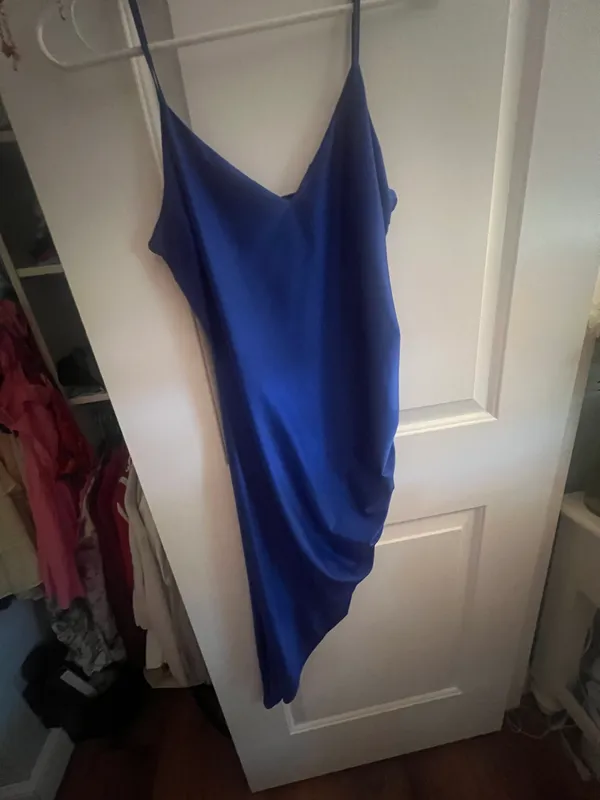 Windsor Blue asymmetrical slip dress - Image 2