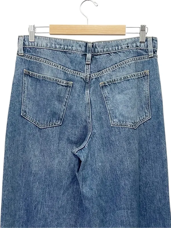 GAP Baggy Jeans Women’s Size 10/30R Dani Dark Wash Wide Leg Cotton Lyocell - Image 7