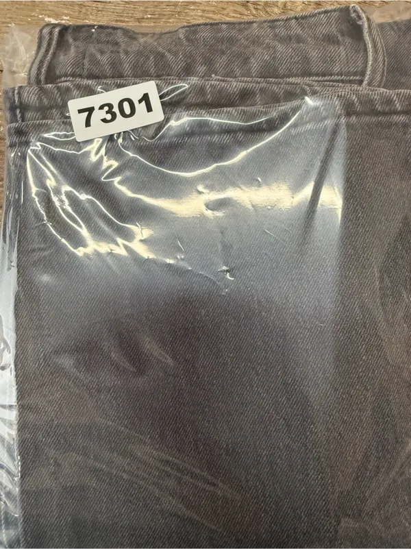 Rollas Original Straight Black High Rise Distressed‎ Denim Jeans size 27 - Image 10