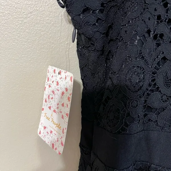 NWT free‎ people lovely in lace mini dress M - Image 7