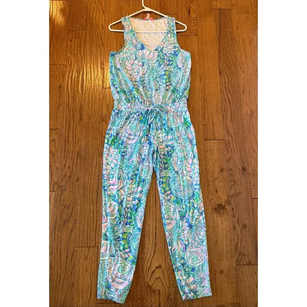 Lilly Pulitzer Paulina jumpsuit in full bloom size M - Image 9