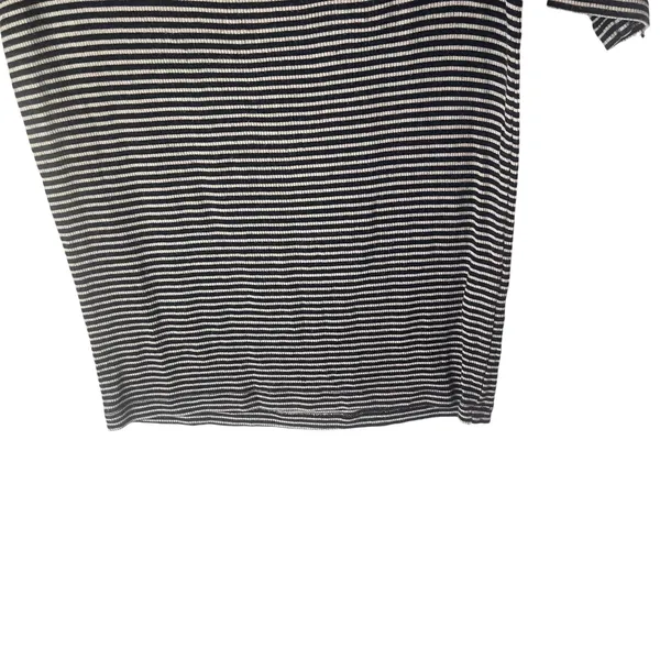Banana Republic‎ Women XS Striped Soft Short Sleeve Button Back Shirt - Image 3