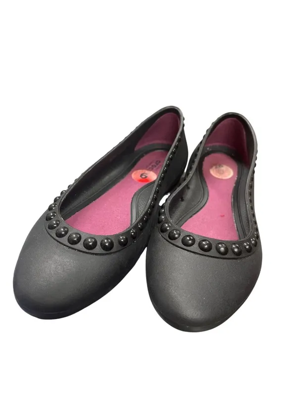 Crocs womans black rubber slip on casual shoes sz 6 SKU 10-102 - Image 9
