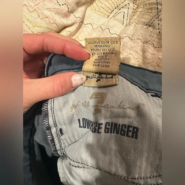 Vintage 7 For All Mankind Ginger Low-Rise Wide Leg Jeans $248MSRP - Image 7