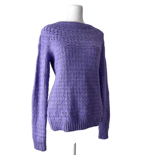 Lauren by Ralph Lauren Purple Alpaca Wool Pullover Sweater - Image 4