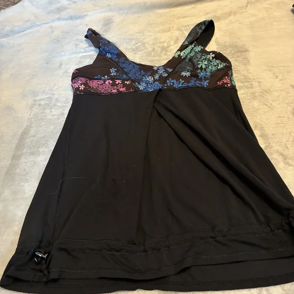 Lululemon Tame Me Tank Top Black/Petal Pop Women’s See Pics - Image 5