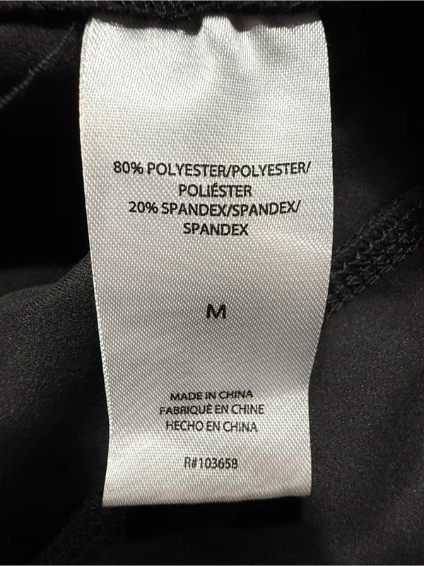 Juicy Couture Sport NWT Black Leggings crisscross Logo Waistband Sz M - Image 9