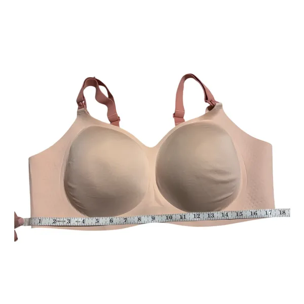 MomCozy Nursing Bra Plus Size 3X Neutral Breastfeeding Wireless - Image 2