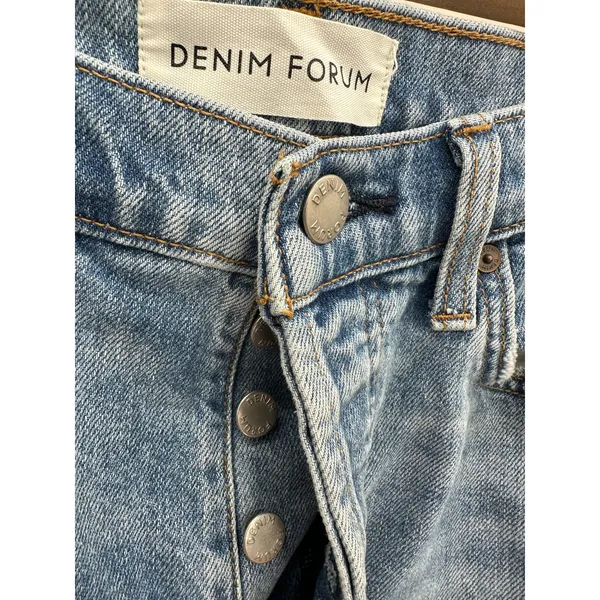 Denim Forum Womens The‎ Arlo High Rise Straight Denim Jenas Size 24 Button Fly - Image 5