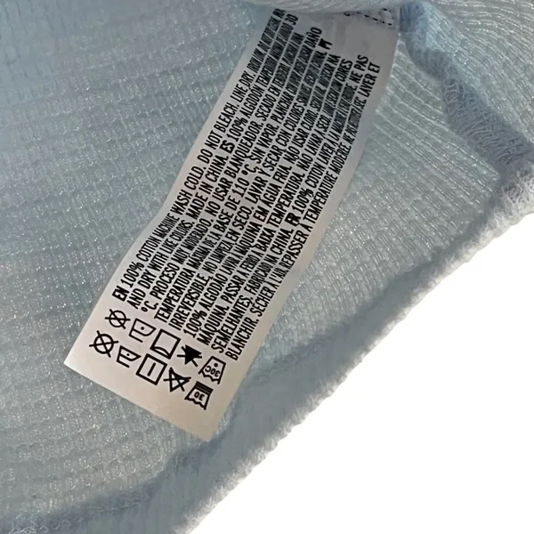 Forever 21 Womens S Solid Crop Top Light Blue - Image 5