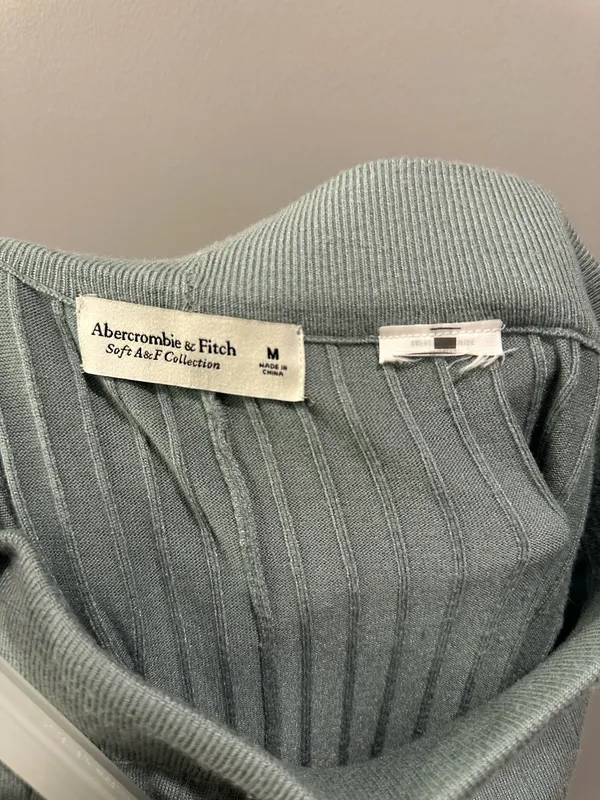 Abercrombie & Fitch Soft A&F Collection Sage Green Straight Leg Pants - Image 3