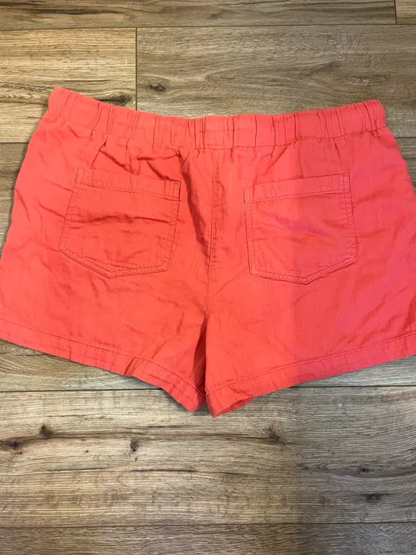 LOFT Coral Drawstring Linen-Blend Women’s Shorts - Image 3