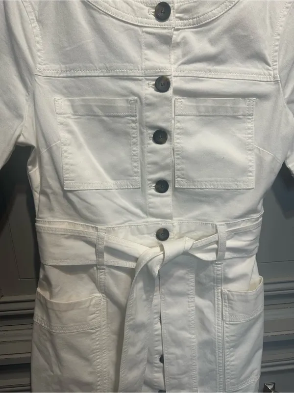 Boden Short-Sleeve Button-Front Tie-Waist Dress - Image 7
