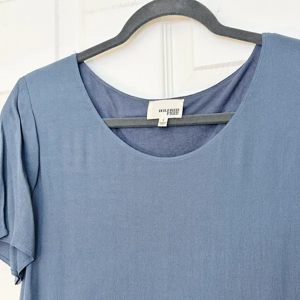 Aritzia Wilfred Free Teigen T-Shirt Dress – Blue Stone – S - Image 9