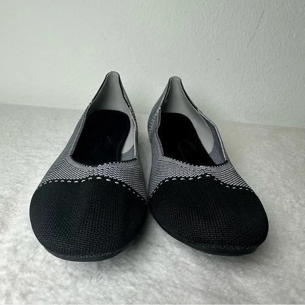Bacia Flats Shoes Women Knit Ballet Flat Slip on Comfort Washable Dress Shoes - Image 3