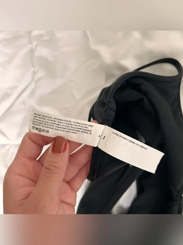 Lululemon Align Sweetheart Bra *Light Support, A/B Cup Black 6 - Image 9