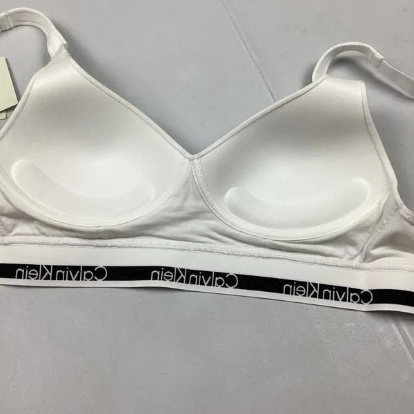 Calvin Klein White Cotton Modal Lift Bralette XS NEW! Retail $46 - Image 5