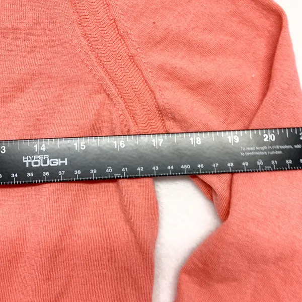 Banana Republic Merino Wool Cardigan‎ Womens Size L Coral Pink Button Up Sweater - Image 4