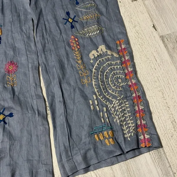 Johnny Was Elektra Linen Pants Size XS. NWT - Image 7