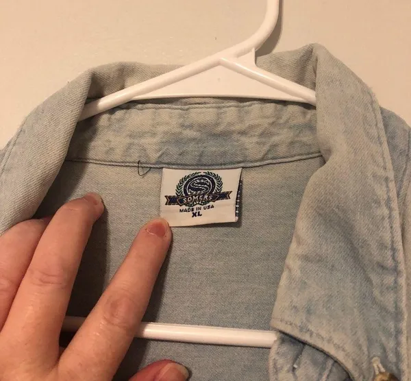 Vintage Denim Button - Image 4