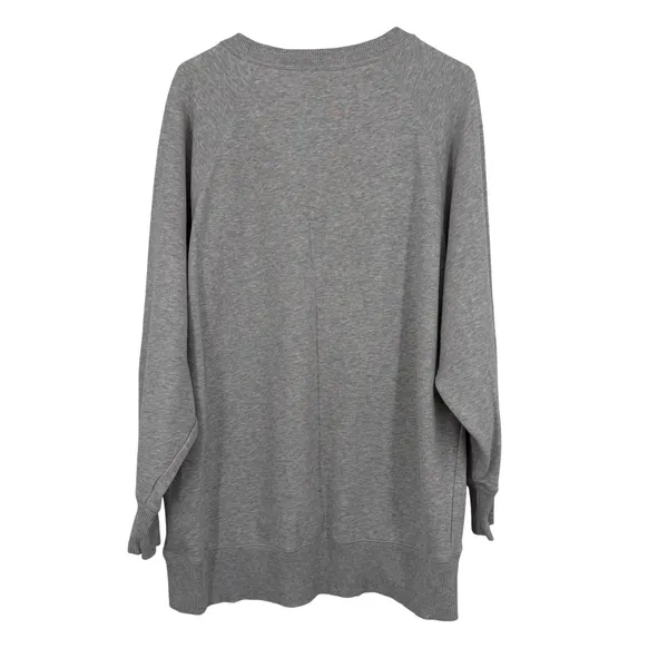 Aerie Sweatshirt Women XL Grey Oversized Raglan Sleeve Pullover Cozy Minimalist - Image 9