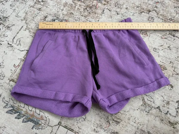 PINK Victoria's Secret Purple Cozy Athletic Shorts - Image 6