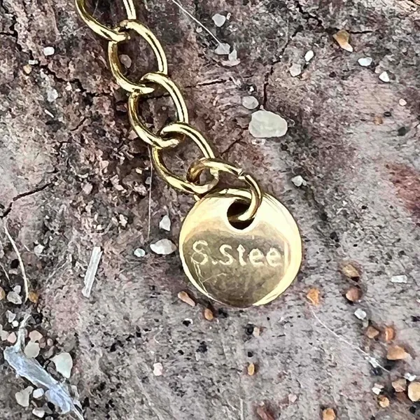 Gold Plated Paperclip Mariner Charm Holder Necklace stainless steel jewelry - Image 5