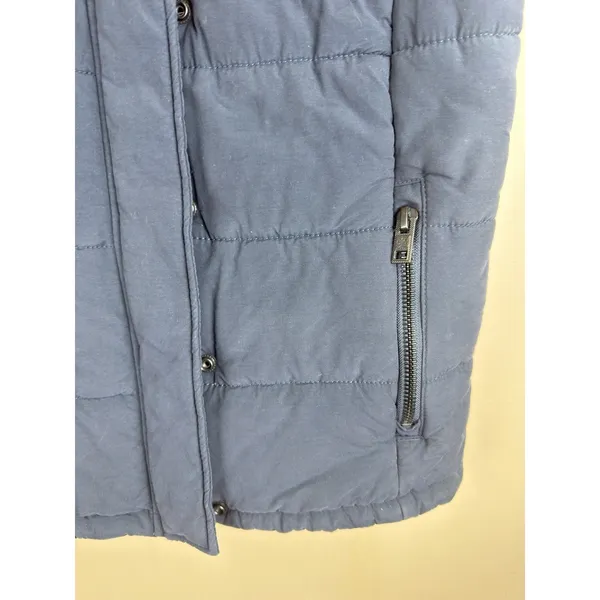 Superdry Blue Padded Gilet Women’s Size S Full Zip Casual Outdoor Vest - Image 3