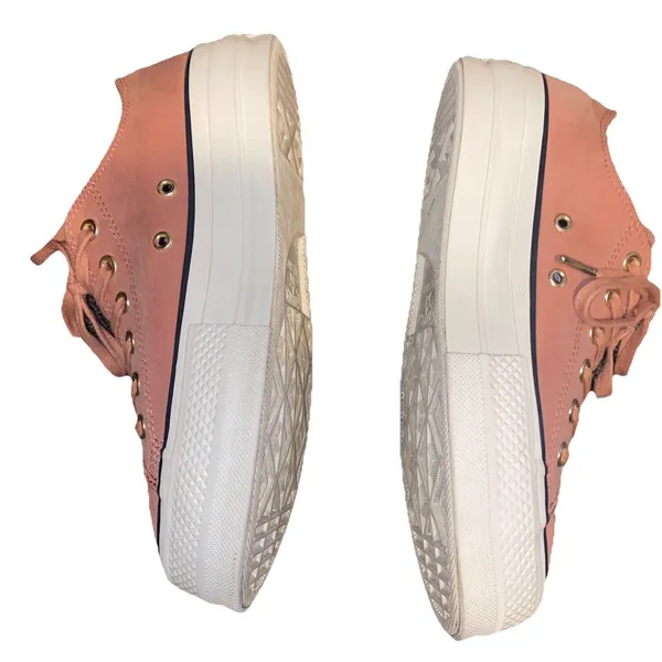 Converse Chuck Taylor All Star Platform Low Pink Lace - Up Sneakers Size 8.5 EUC - Image 3