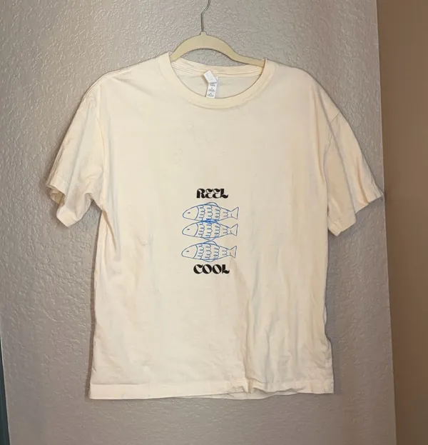 Reel Cool Tee White Size M - Image 2